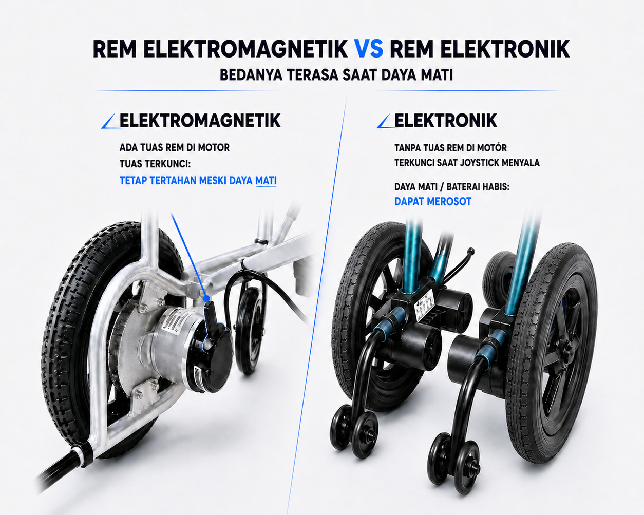 Perbedaan Rem Elektromagnetik vs Rem Elektronik