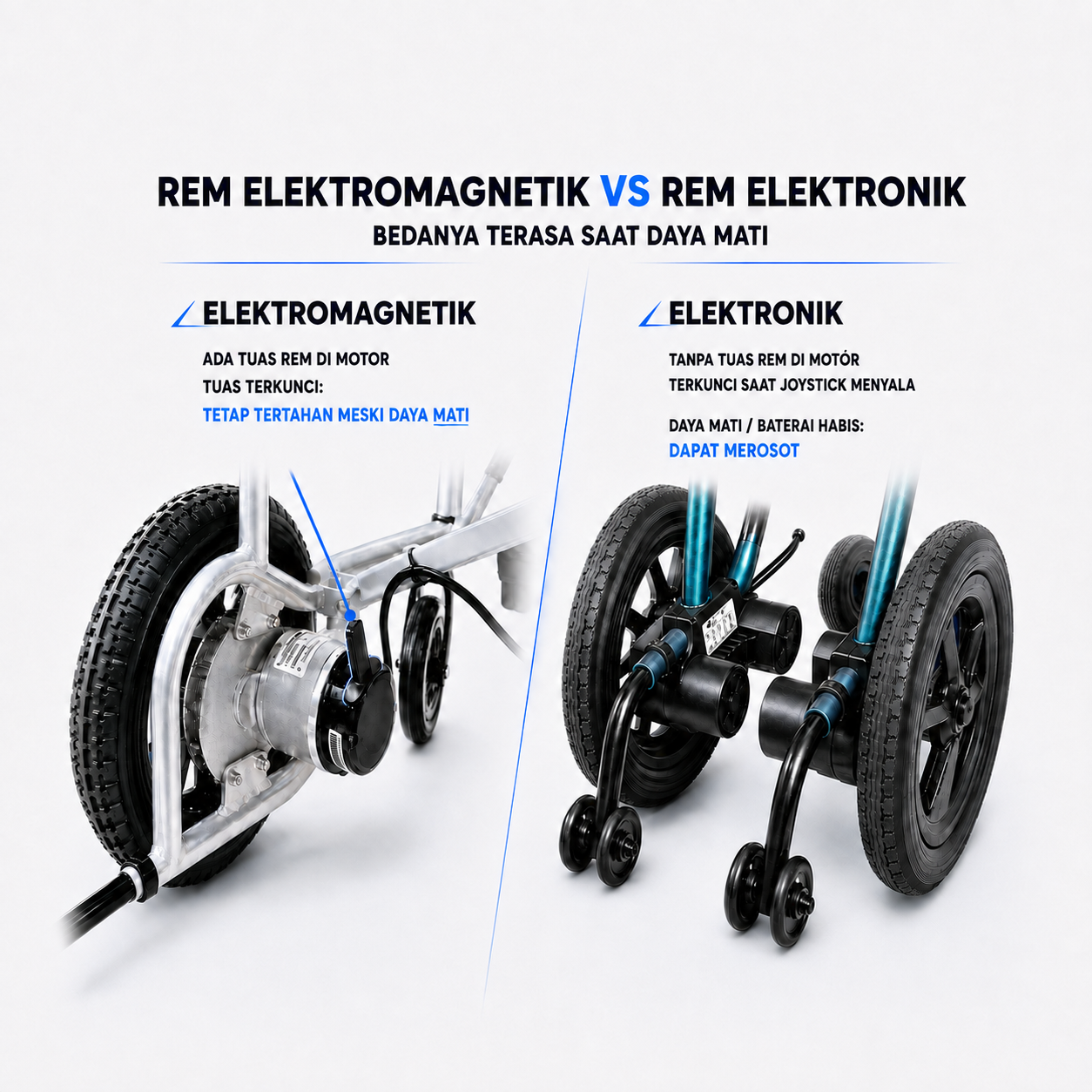 Perbedaan Rem Elektromagnetik vs Rem Elektronik