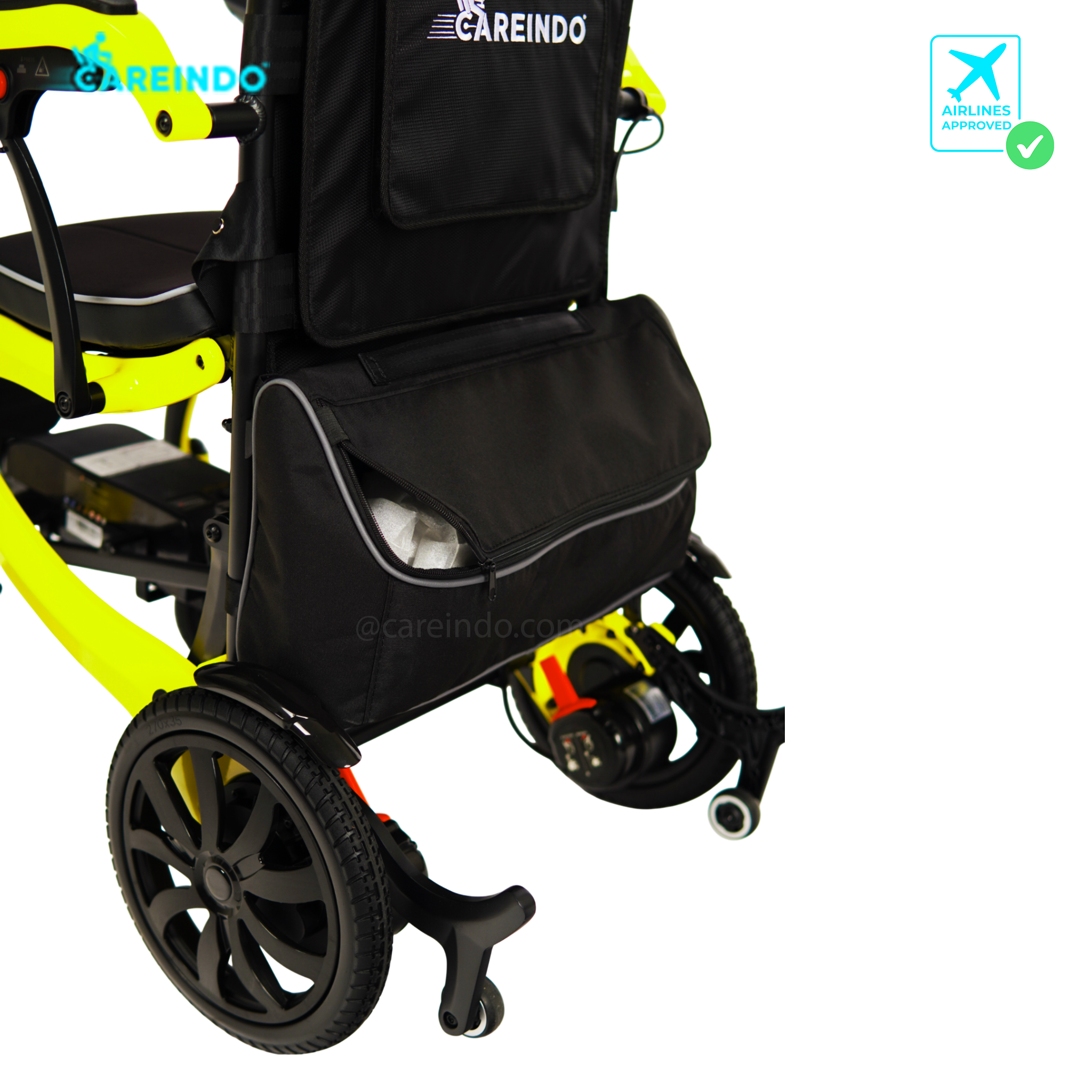 Kursi Roda Elektrik Travelling N5516 Mag Yellow