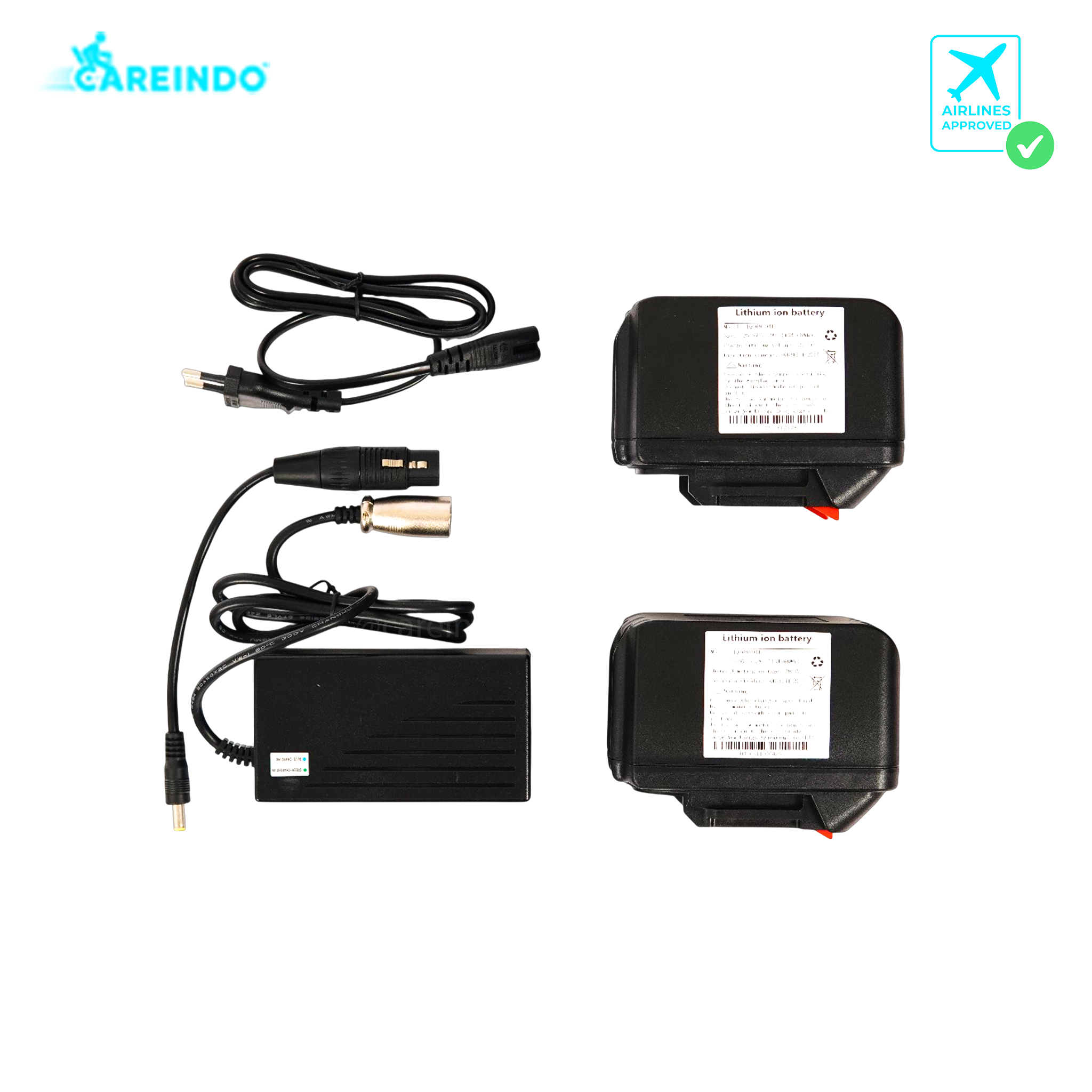 Kursi Roda Elektrik Traveling Careindo N5519 Brushed