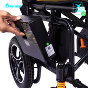 Kursi Roda Elektrik Traveling Careindo N5519 Black Pro