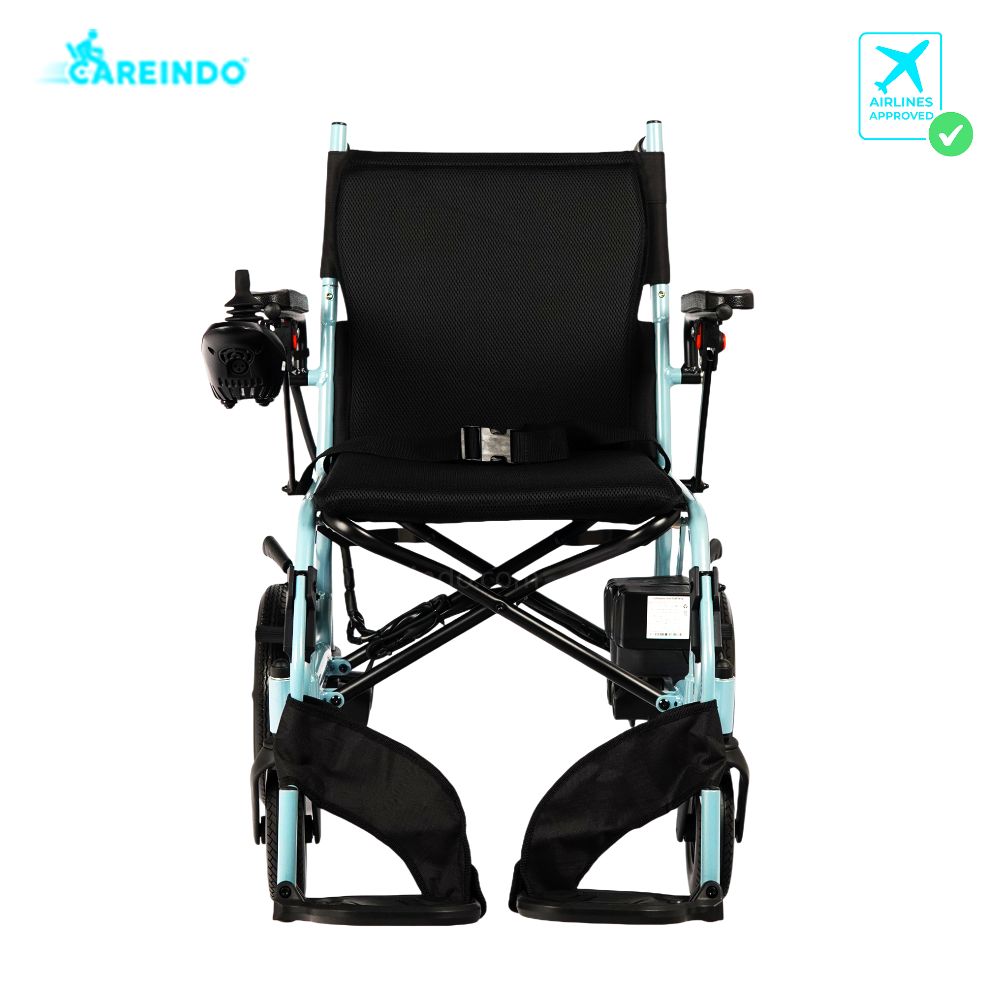 Kursi Roda Elektrik Traveling Careindo N5519 Brushed