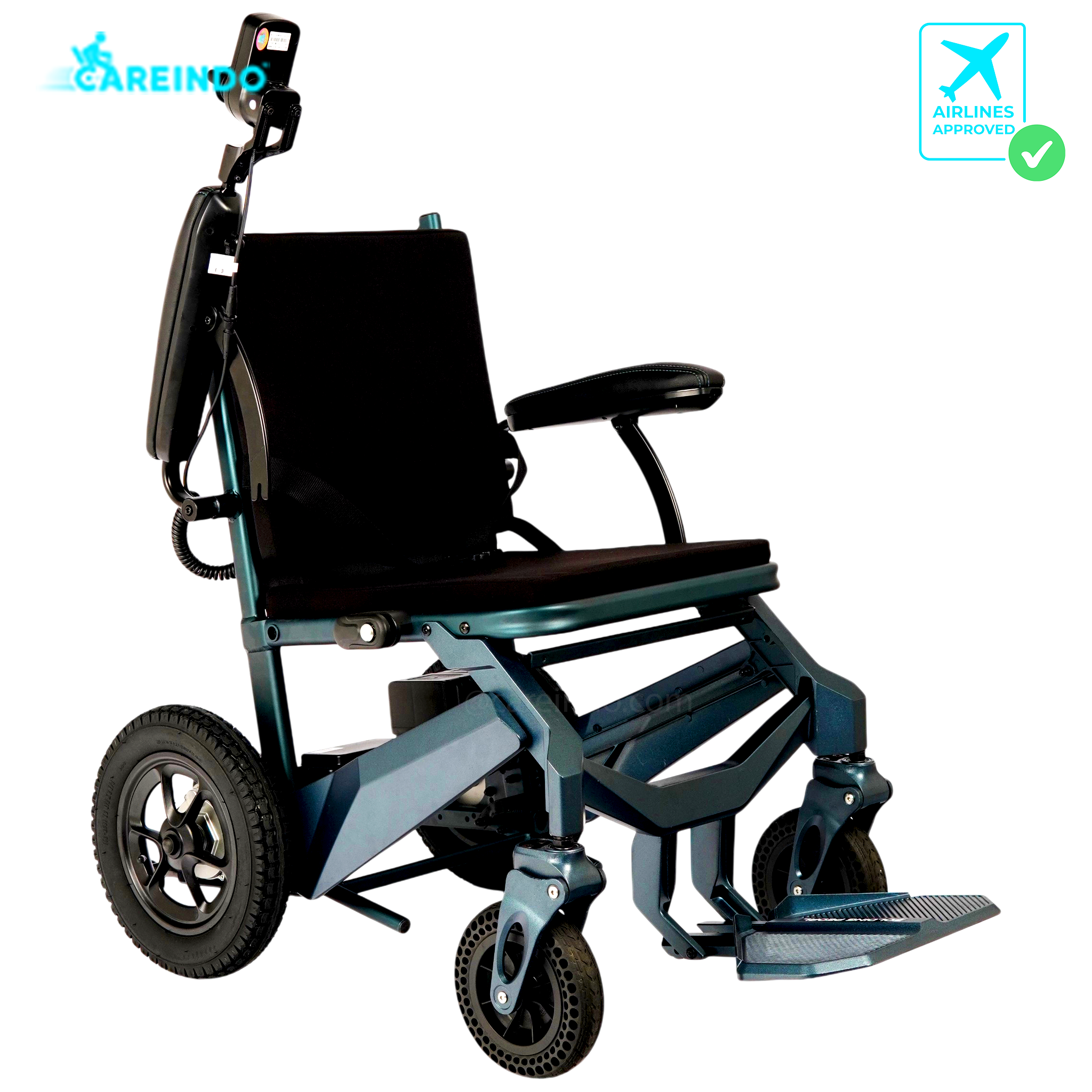 Kursi Roda Elektrik Traveling Careindo N5519 Magnet Blue