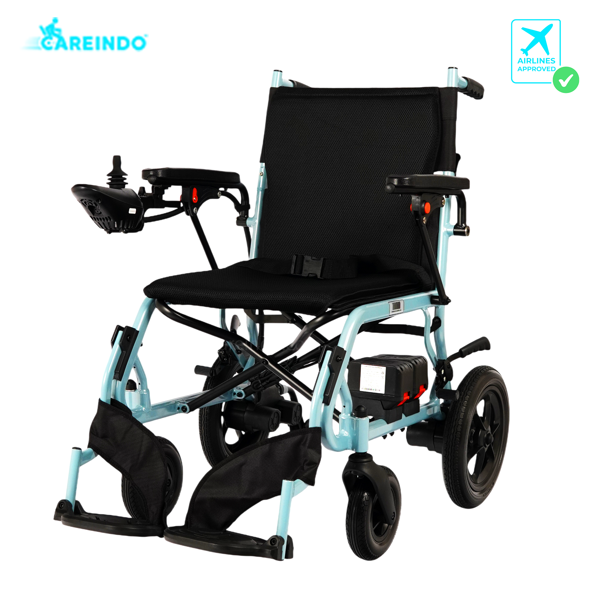 Kursi Roda Elektrik Traveling Careindo N5519 Brushed