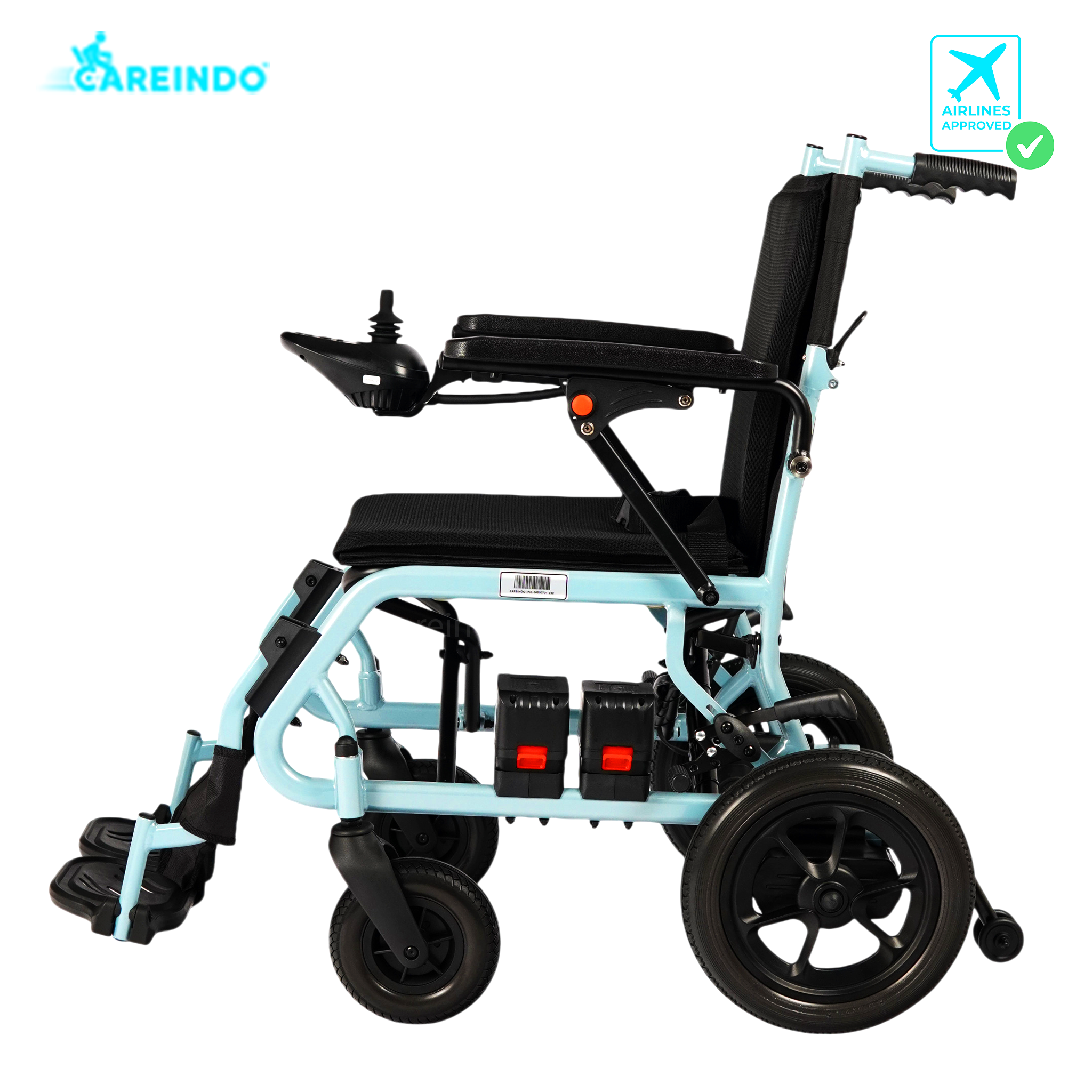 Kursi Roda Elektrik Traveling Careindo N5519 Brushed