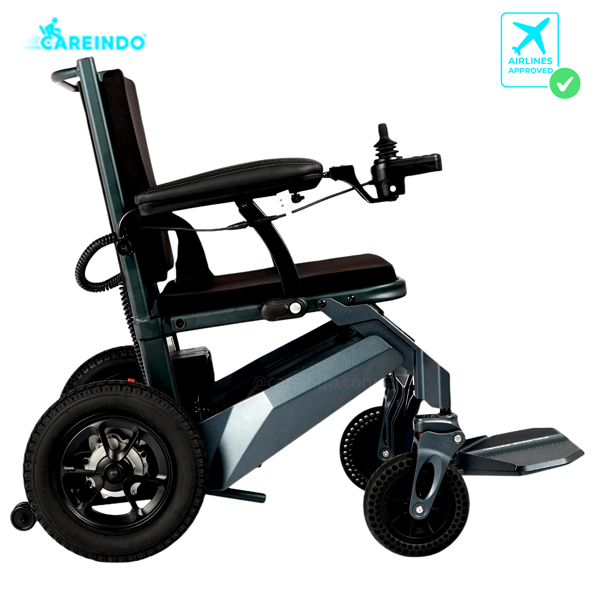 Kursi Roda Elektrik Traveling Careindo N5519 Magnet Blue