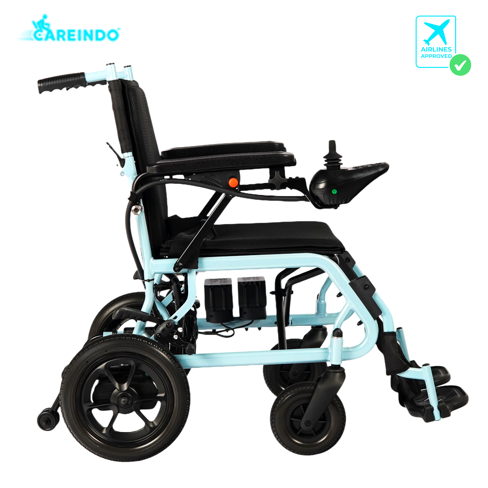 Kursi Roda Elektrik Traveling Careindo N5519 Brushed