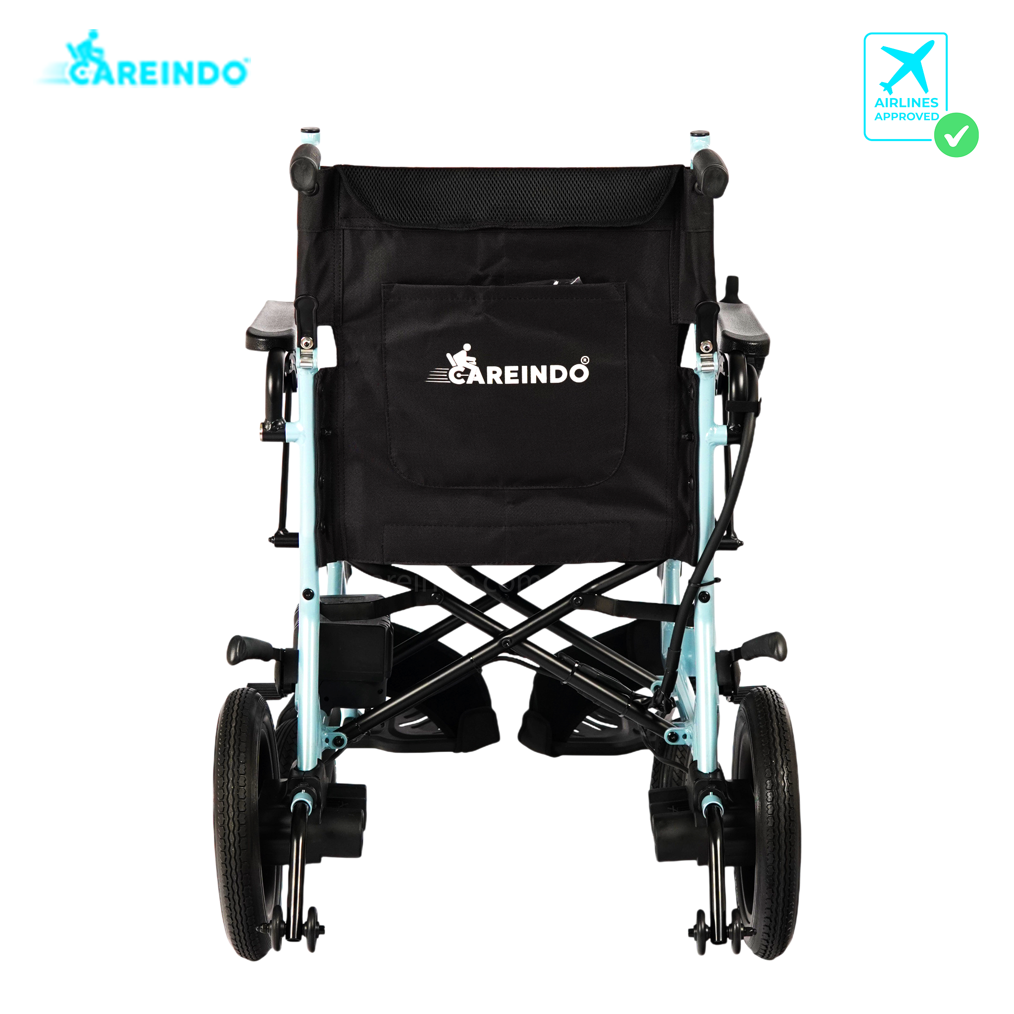 Kursi Roda Elektrik Traveling Careindo N5519 Brushed
