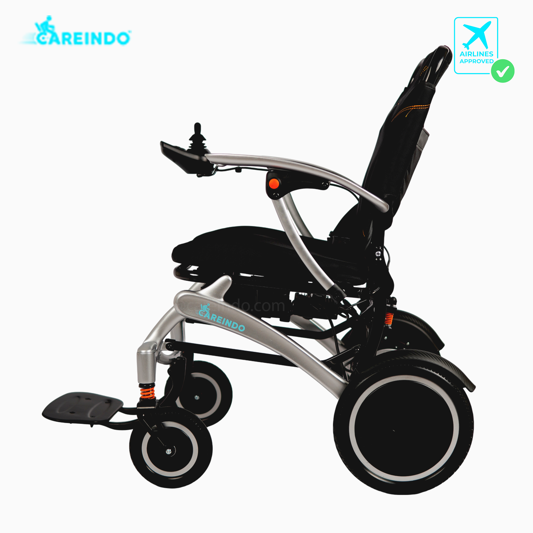 Kursi Roda Elektrik Travelling Careindo Terra Pro