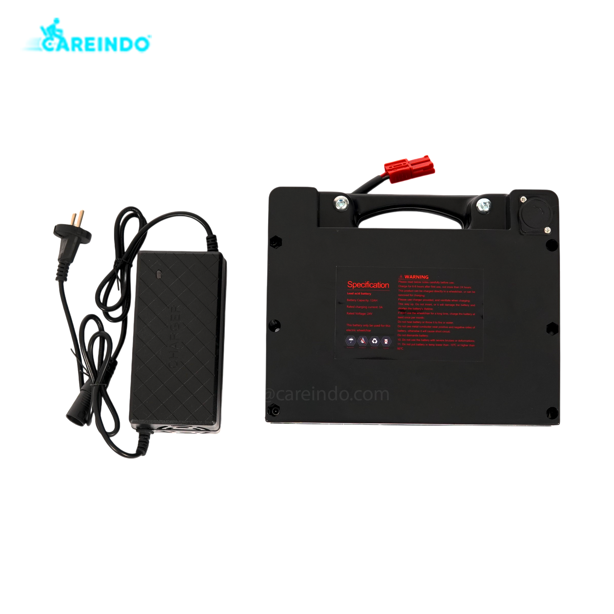 Kursi Roda Elektrik Ekonomis Careindo 503 Rebahan