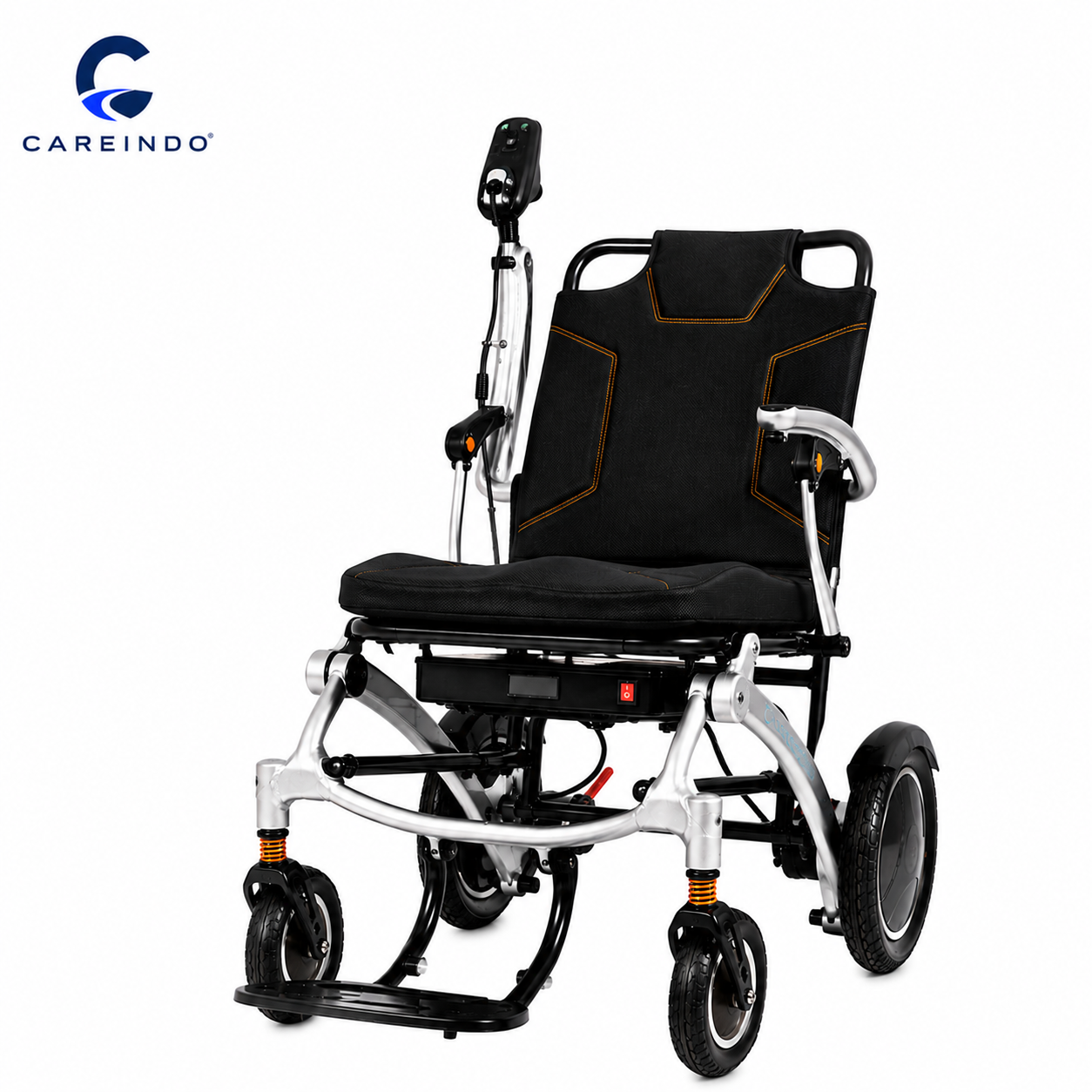 Armrest di buka Kursi roda elektrik Careindo Terra Pro