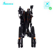 KURSI RODA ELEKTRIK CAREINDO N5519 BLACK LIPAT RINGKAS