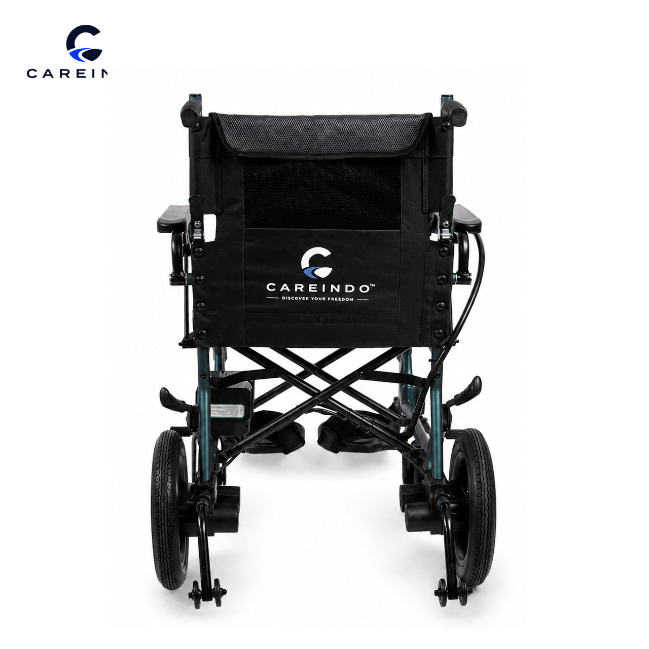 Kursi Roda Elektrik Careindo Aero Lite Tampak Belakang