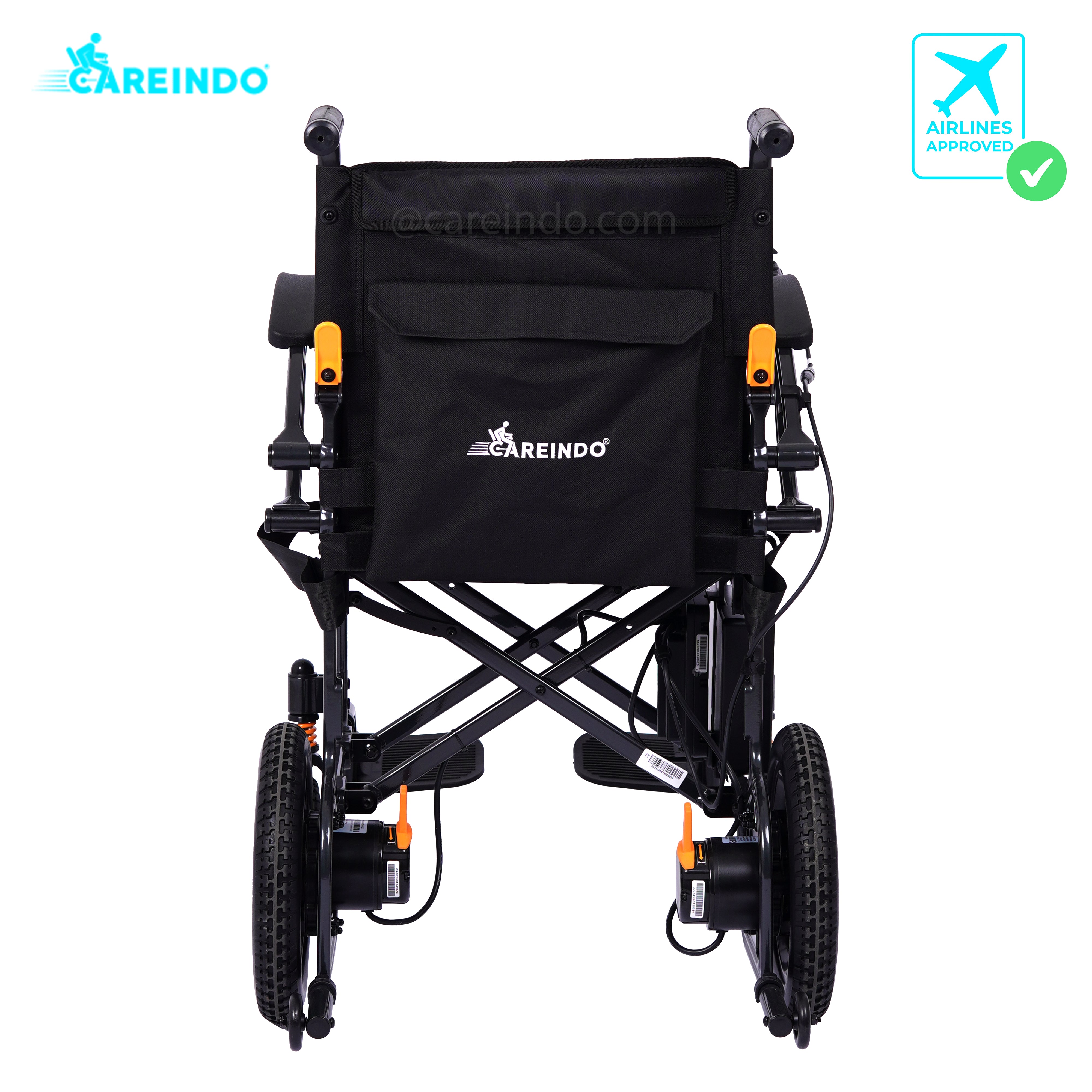 Kursi Roda Elektrik Careindo N5519 Black Tampak Belakang