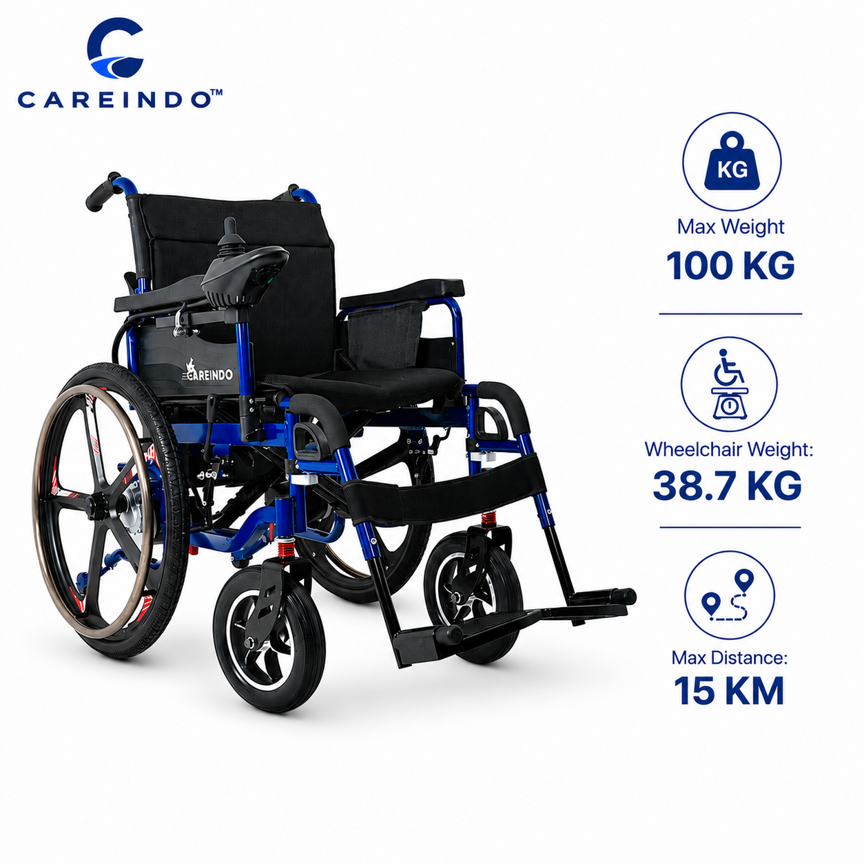 Kursi Roda Elektrik Comfy Max Roda Besar Putar Tangan Sendiri