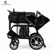 Kursi roda elektrik carbon fiber Aero Prime Lite Careindo terlipat dan siap dibawa traveling