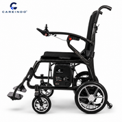 Kursi roda elektrik carbon fiber Careindo tampak samping