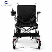 Kursi roda elektrik lipat N5519 Aluminium tampak lurus