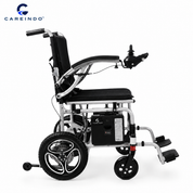 Kursi roda elektrik lipat N5519 Aluminium tampak samping kiri