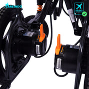Motor BLDC Brushless Kursi Roda Elektrik Careindo N5519 Black