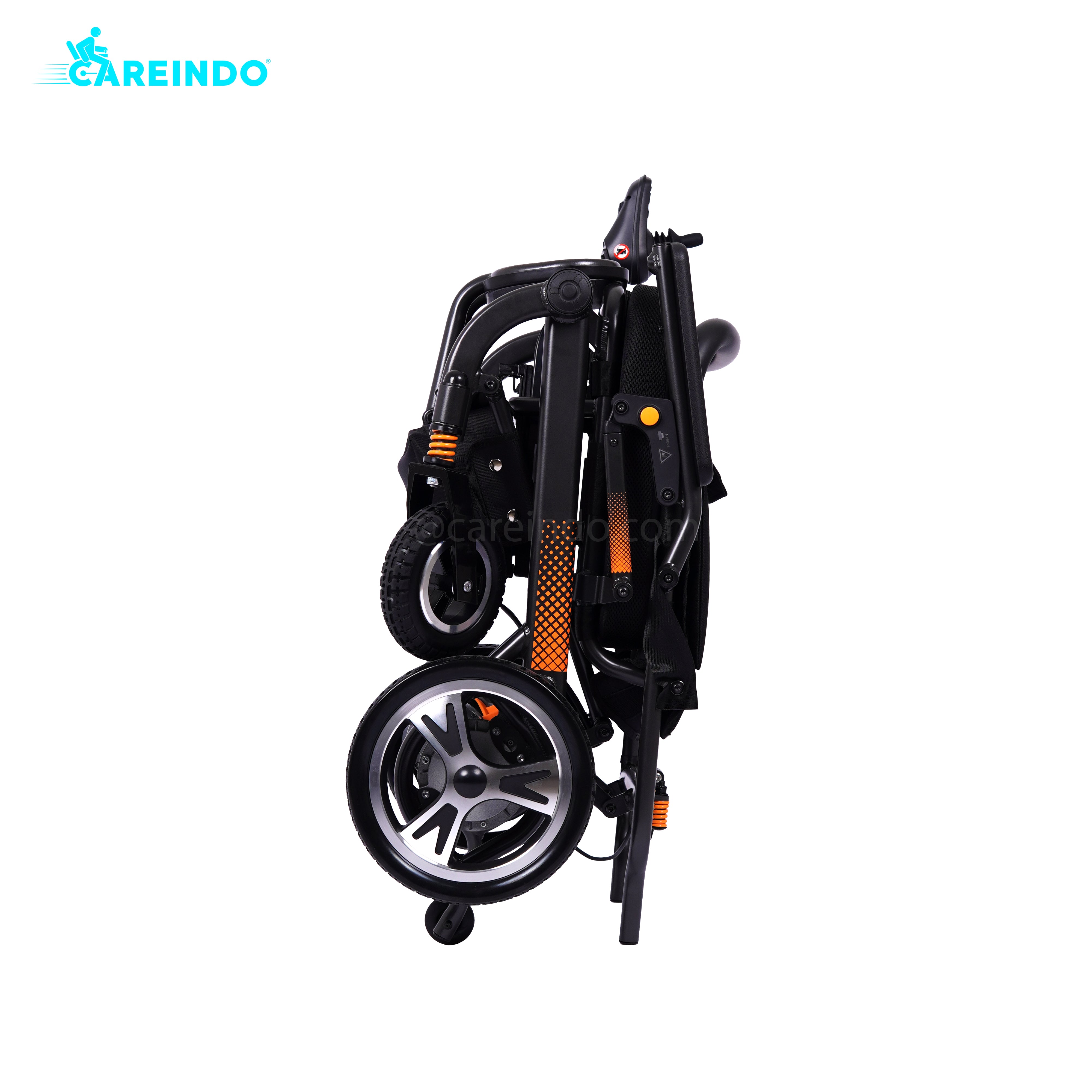 Kursi Roda Elektrik Travelling Pesawat Careindo N5516 Black Pro