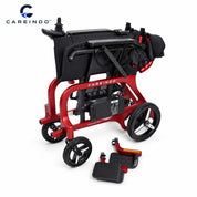 Kursi Roda Elektrik Carbon Fiber Careindo Aero Prime One Imperial Burgundy – Sangat Ringan, Bisa Dibawa Pesawat