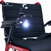 Kursi Roda Elektrik Carbon Fiber Careindo Aero Prime One Imperial Burgundy – Sangat Ringan, Bisa Dibawa Pesawat