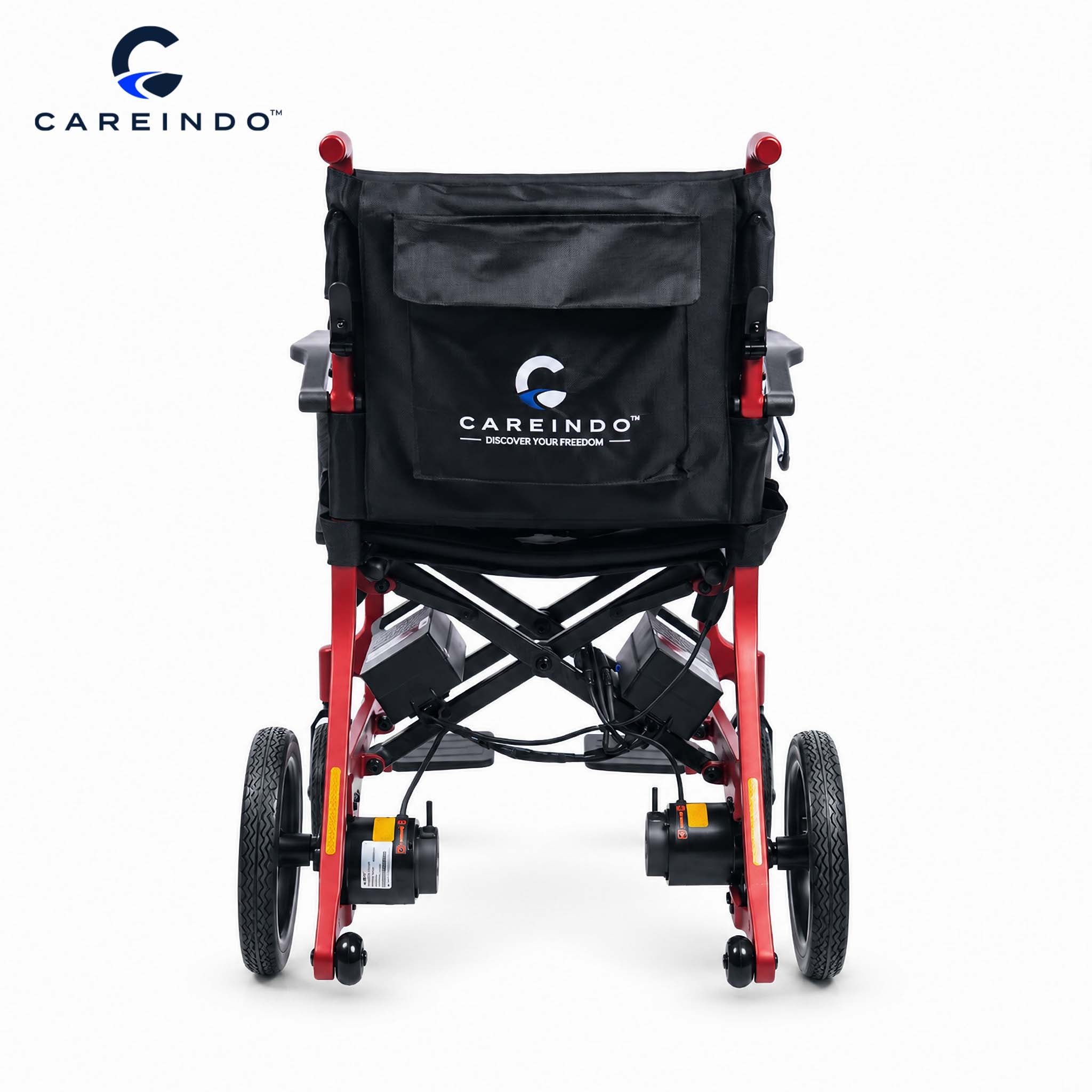 Kursi Roda Elektrik Carbon Fiber Careindo Aero Prime One Imperial Burgundy – Sangat Ringan, Bisa Dibawa Pesawat