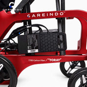 Kursi Roda Elektrik Carbon Fiber Careindo Aero Prime One Imperial Burgundy – Sangat Ringan, Bisa Dibawa Pesawat