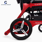 Kursi Roda Elektrik Carbon Fiber Careindo Aero Prime One Imperial Burgundy – Sangat Ringan, Bisa Dibawa Pesawat
