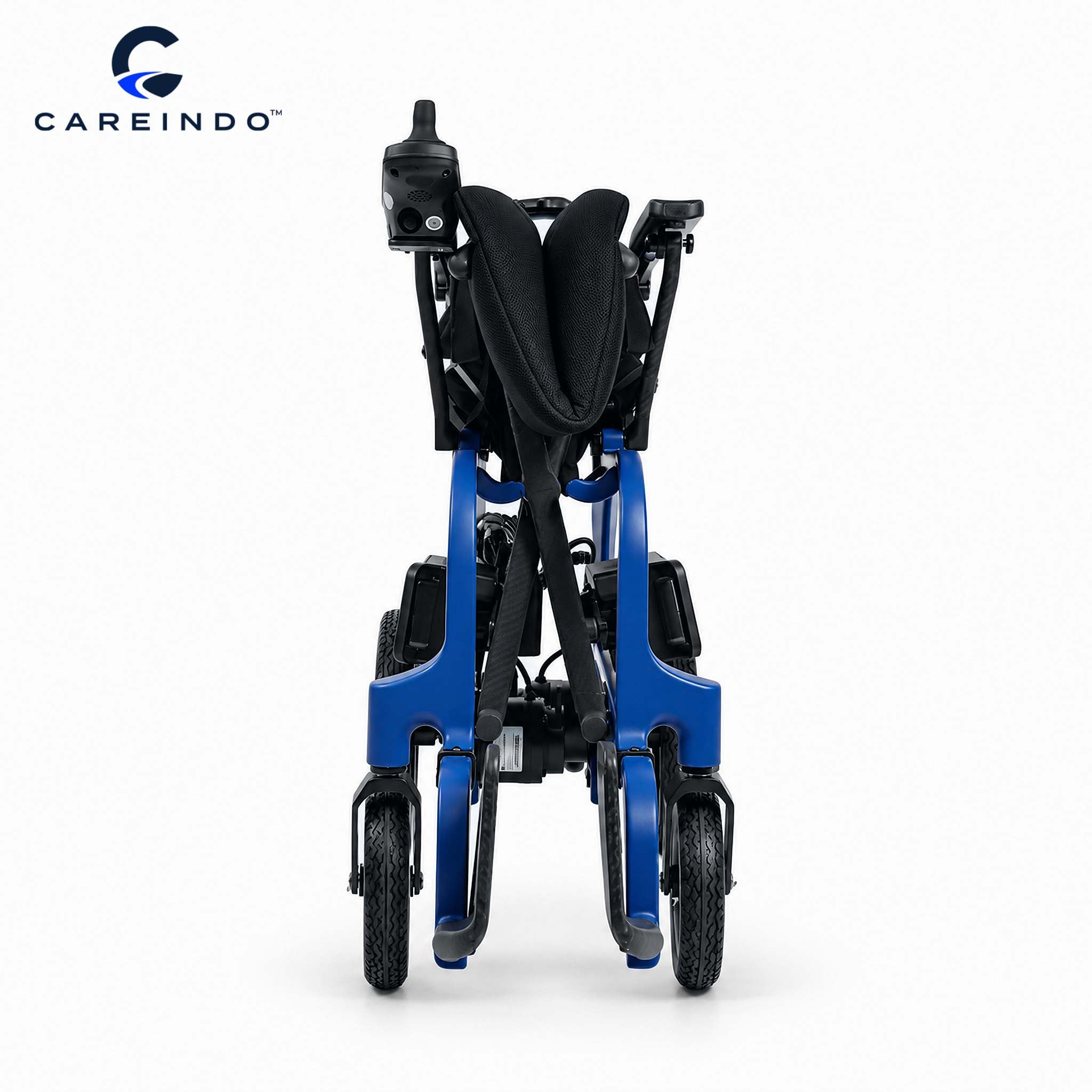Kursi Roda Elektrik Carbon Fiber Careindo Aero Prime One Royal Blue – Sangat Ringan, Bisa Dibawa Pesawat