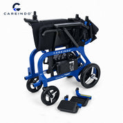 Kursi Roda Elektrik Carbon Fiber Careindo Aero Prime One Royal Blue – Sangat Ringan, Bisa Dibawa Pesawat