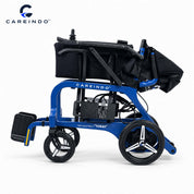 Kursi Roda Elektrik Carbon Fiber Careindo Aero Prime One Royal Blue – Sangat Ringan, Bisa Dibawa Pesawat