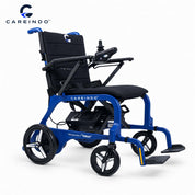 Kursi Roda Elektrik Carbon Fiber Careindo Aero Prime One Royal Blue – Sangat Ringan, Bisa Dibawa Pesawat