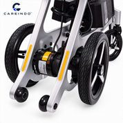 Kursi Roda Elektrik Carbon Fiber Careindo Aero Prime One Titanium Silver – Sangat Ringan, Bisa Dibawa Pesawat