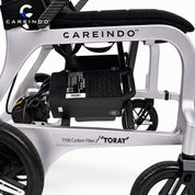 Kursi Roda Elektrik Carbon Fiber Careindo Aero Prime One Titanium Silver – Sangat Ringan, Bisa Dibawa Pesawat