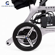 Kursi Roda Elektrik Carbon Fiber Careindo Aero Prime One Titanium Silver – Sangat Ringan, Bisa Dibawa Pesawat