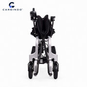 Kursi Roda Elektrik Carbon Fiber Careindo Aero Prime One Titanium Silver – Sangat Ringan, Bisa Dibawa Pesawat