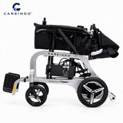 Kursi Roda Elektrik Carbon Fiber Careindo Aero Prime One Titanium Silver – Sangat Ringan, Bisa Dibawa Pesawat