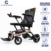 kursi roda elektrik traveling all terrain outdoor indoor bisa pesawat careindo terra mag-one gold