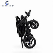 Kursi Roda Elektrik Aluminium Careindo Terra One Obsidian Black – Sangat Ringan, Lipat, All Terrain, Outdoor, Indoor, Bisa Dibawa Pesawat