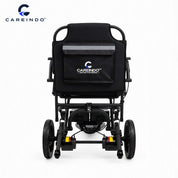 Kursi Roda Elektrik Aluminium Careindo Terra One Obsidian Black – Sangat Ringan, Lipat, All Terrain, Outdoor, Indoor, Bisa Dibawa Pesawat