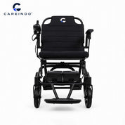Kursi Roda Elektrik Aluminium Careindo Terra One Obsidian Black – Sangat Ringan, Lipat, All Terrain, Outdoor, Indoor, Bisa Dibawa Pesawat