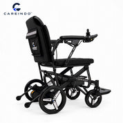 Kursi Roda Elektrik Aluminium Careindo Terra One Obsidian Black – Sangat Ringan, Lipat, All Terrain, Outdoor, Indoor, Bisa Dibawa Pesawat