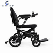 Kursi Roda Elektrik Aluminium Careindo Terra One Obsidian Black – Sangat Ringan, Lipat, All Terrain, Outdoor, Indoor, Bisa Dibawa Pesawat