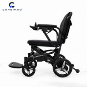 Kursi Roda Elektrik Aluminium Careindo Terra One Obsidian Black – Sangat Ringan, Lipat, All Terrain, Outdoor, Indoor, Bisa Dibawa Pesawat